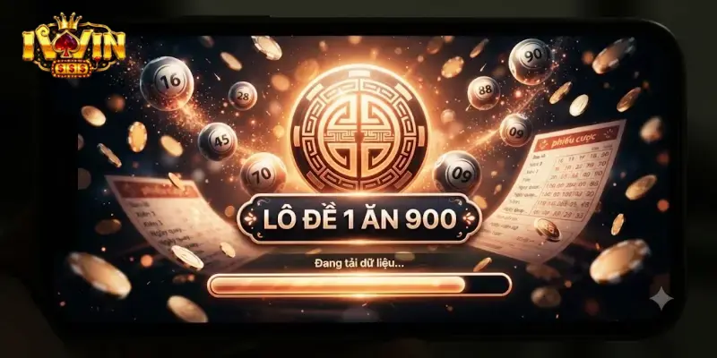 Lô đề 1 ăn 900 iWin thưởng lớn cực chất cho cược thủ yêu số